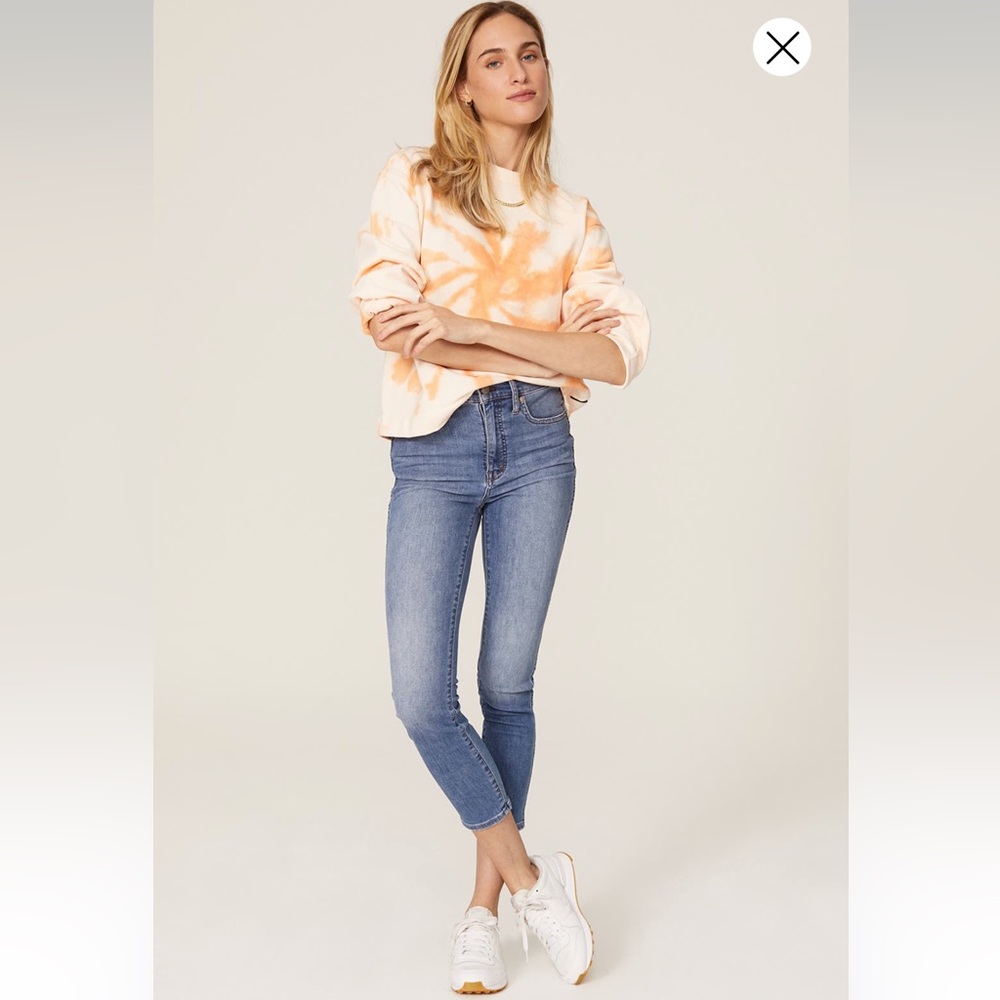 Madewell High Rise Skinny Cropped Jeans Crop Denim Pants 26 x 28 inseam 2 4